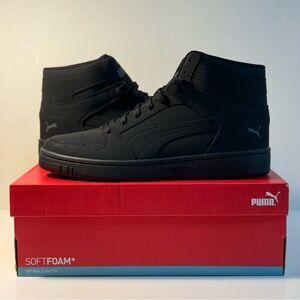 PUMA SOFTFOAM+ Men's Black High-Top Sneakers BRAND NEW W/ Box